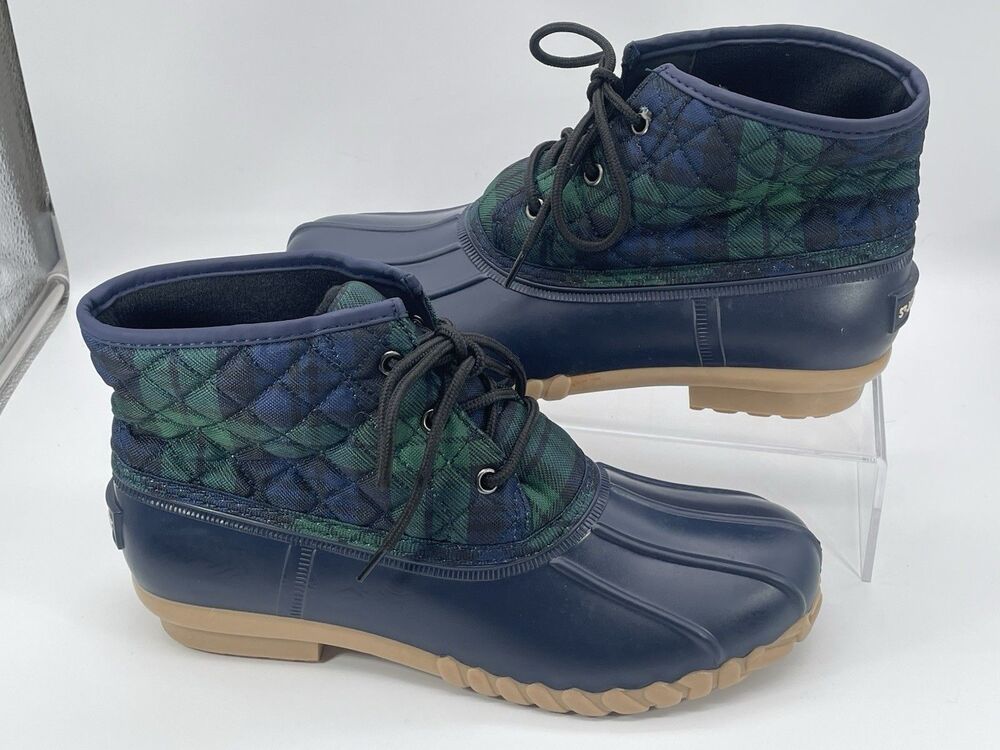 St. John’s Bay Denton Duck Boots Men’s Size 10M Plaid Waterproof